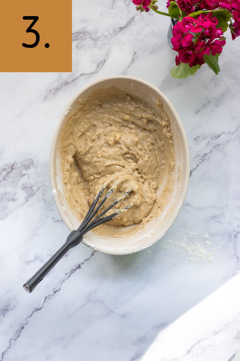 The mixed batter.