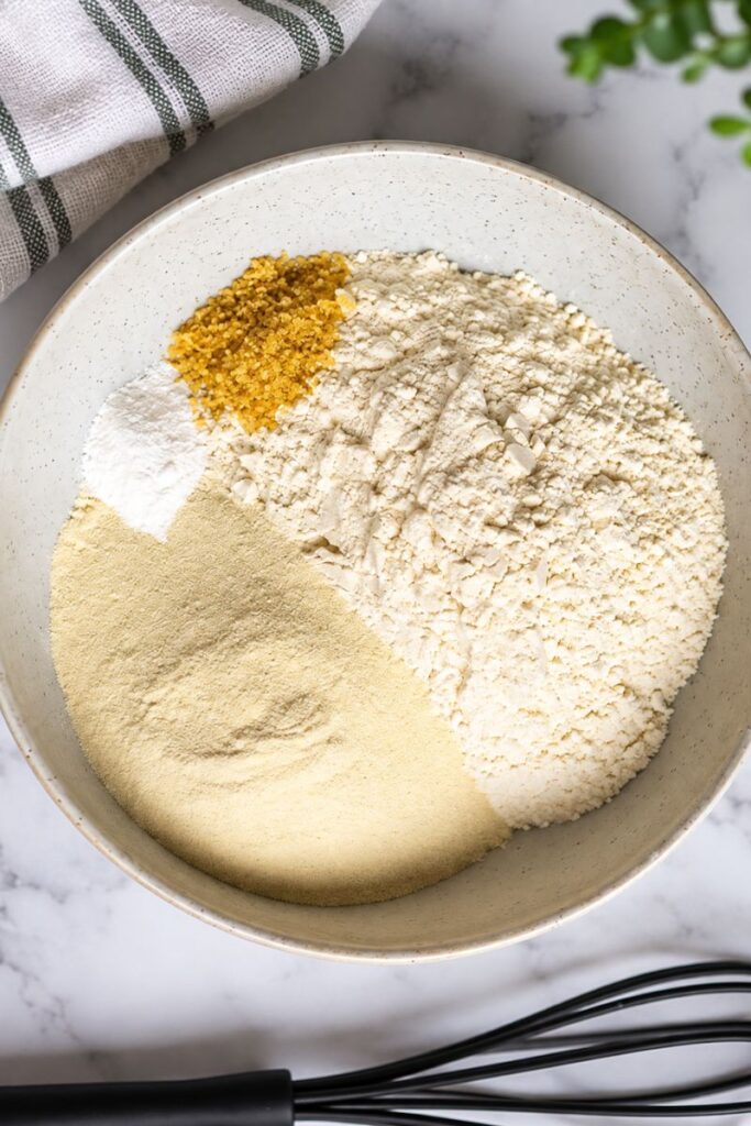 Mix the dry ingredients together. 