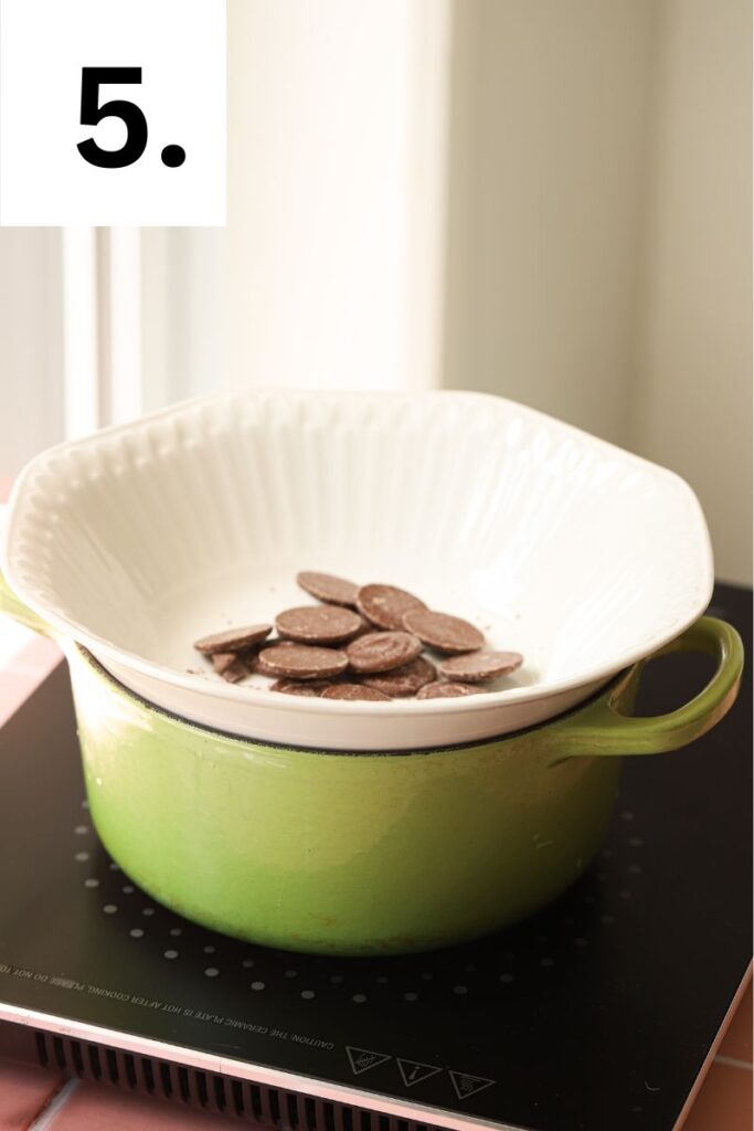 Step five: melt the chocolate.