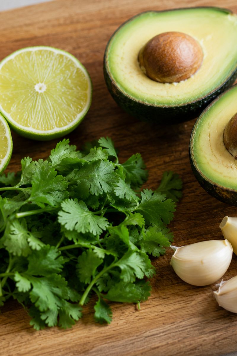A few of the ingredients used in the recipe. 