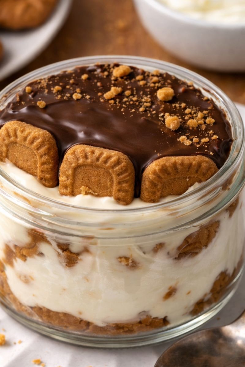 Viral Japanese cheesecake with a layer of melted chocolate. 