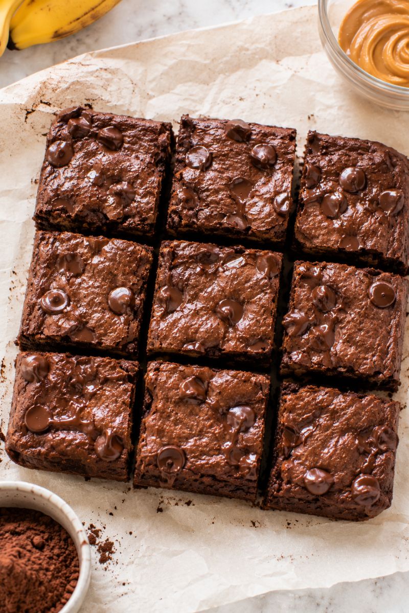 3 ingredient chocolate brownies. 