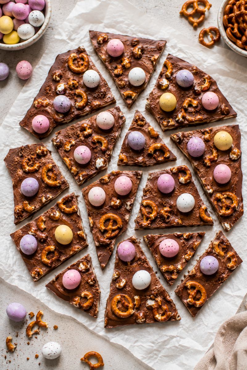 Rocky road chocolate bark.