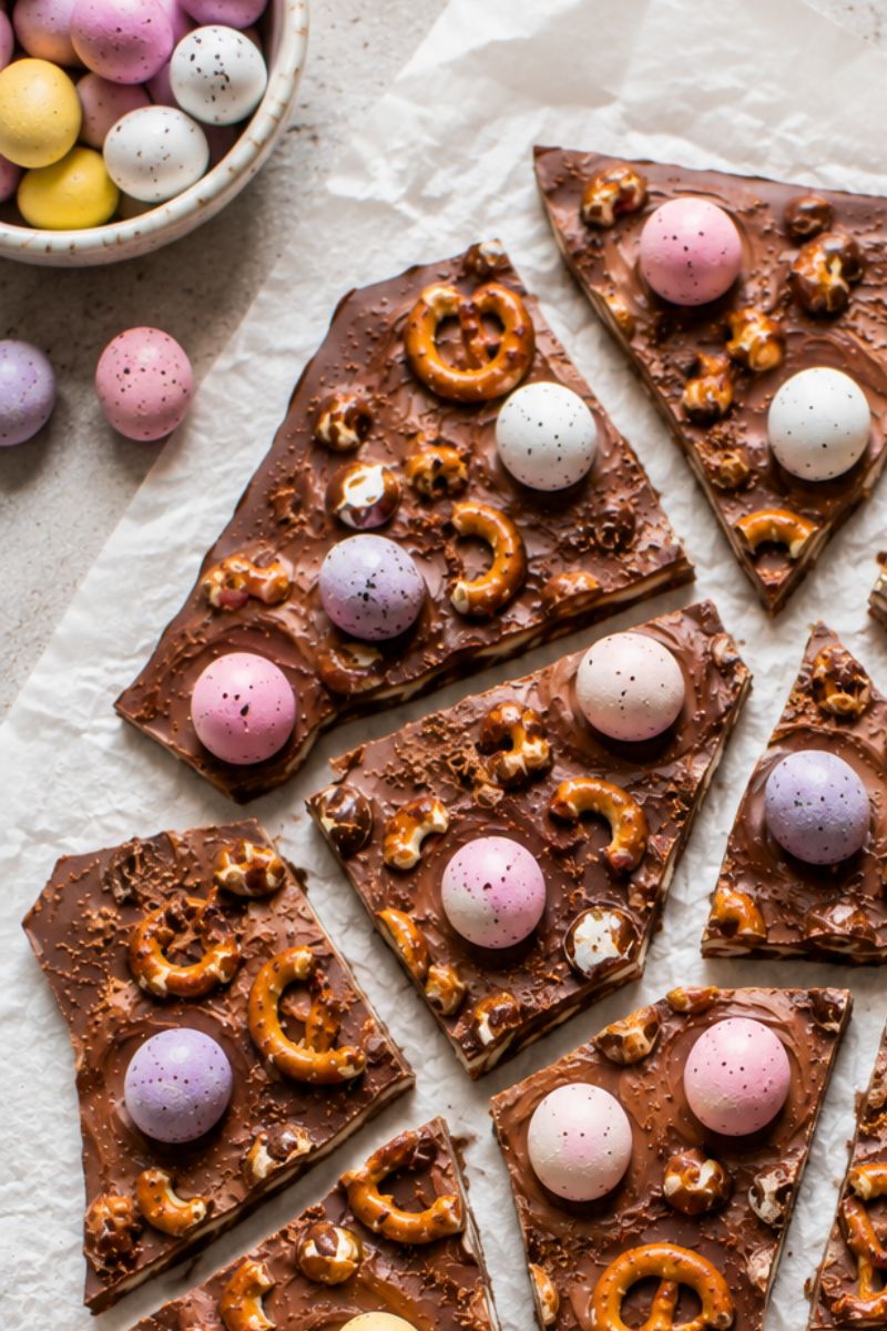 Rocky road chocolate bark.