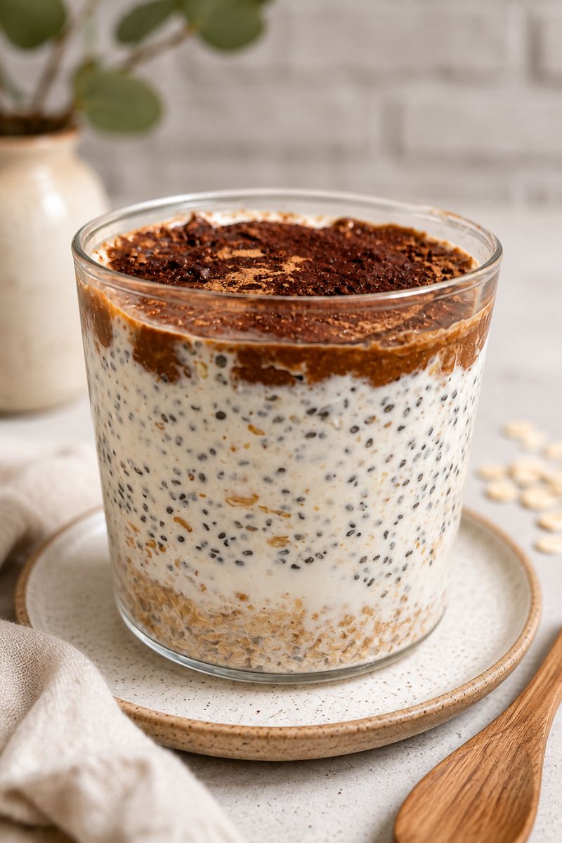 Peanut butter overnight weetabix.